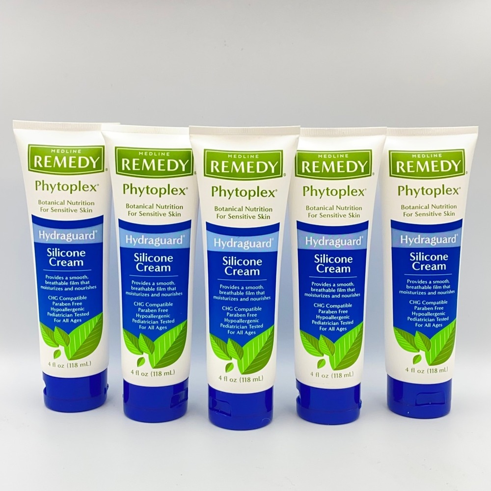 Medline Remedy Phytoplex Hydraguard Silicon Cream Sensitive Skin 4oz - 5 Pack